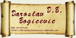 Daroslav Bogičević vizit kartica